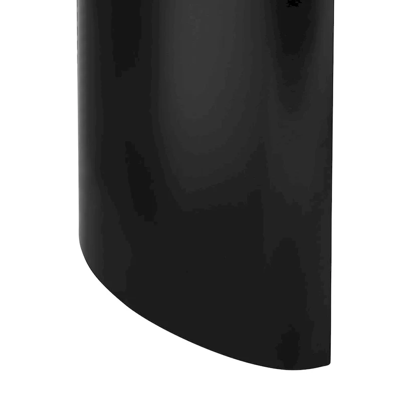 Walnut Oval Dining Table with Semi-Circle Legs - 86.5 Inch