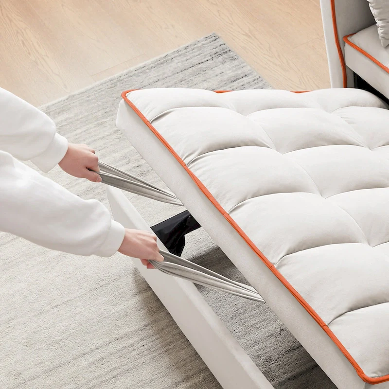 Modern sofa sofa sofa velvet pull-out bed