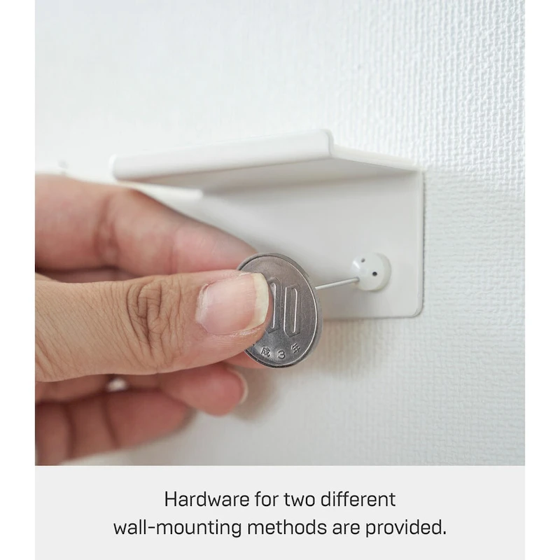 Yamazaki Home Wall-Mounted Phone Holder, Steel, Holds 2.2 lbs - L 1.26 x W 5.51 x H 1.3 inches