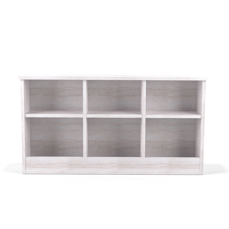 DH BASIC Transitional 6-Shelf Bookcase Headboard by Denhour