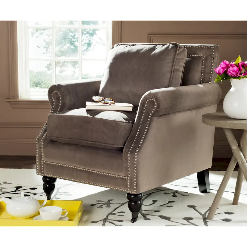 SAFAVIEH Shawnna Club Chair - 29.9  x 33.7  x 34.6  - 30Wx34Dx35H