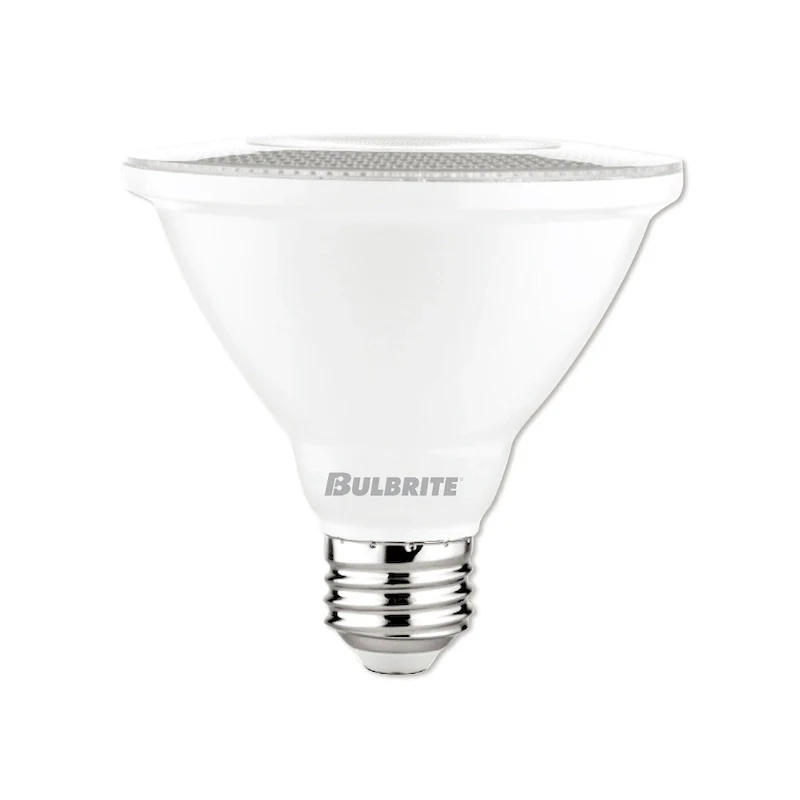 Bulbrite Pack of (4) 10 Watt Dimmable Flood PAR30 Short Neck Medium (E26) LED Light Bulb - Soft White Light