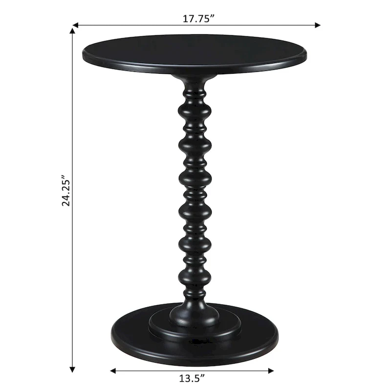 Convenience Concepts Palm Beach Round Spindle Table