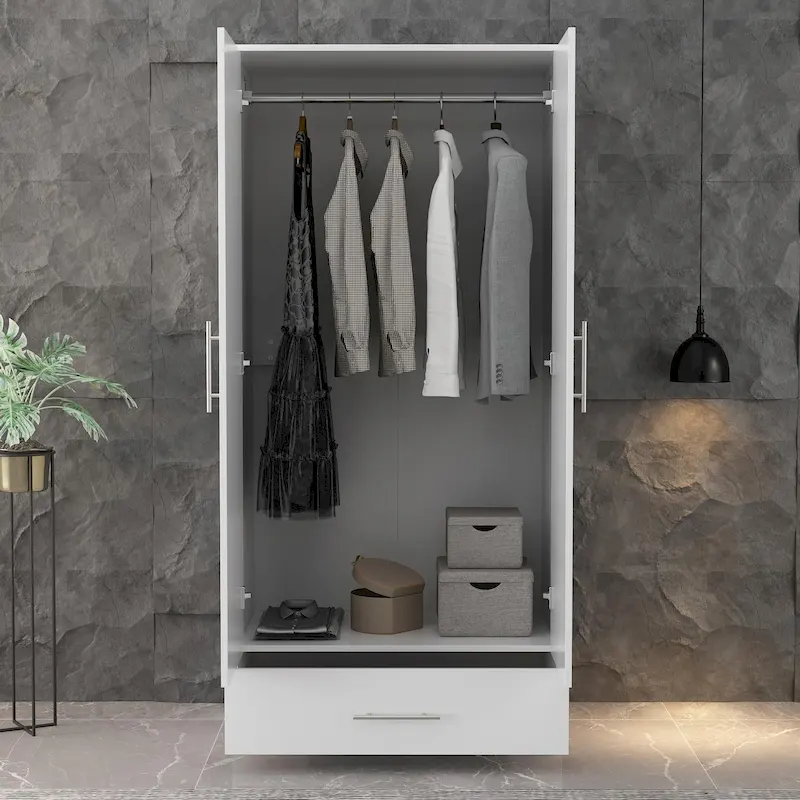 31.5W x 66.9H Wardrobe Armoire For Bedroom Saving Saving