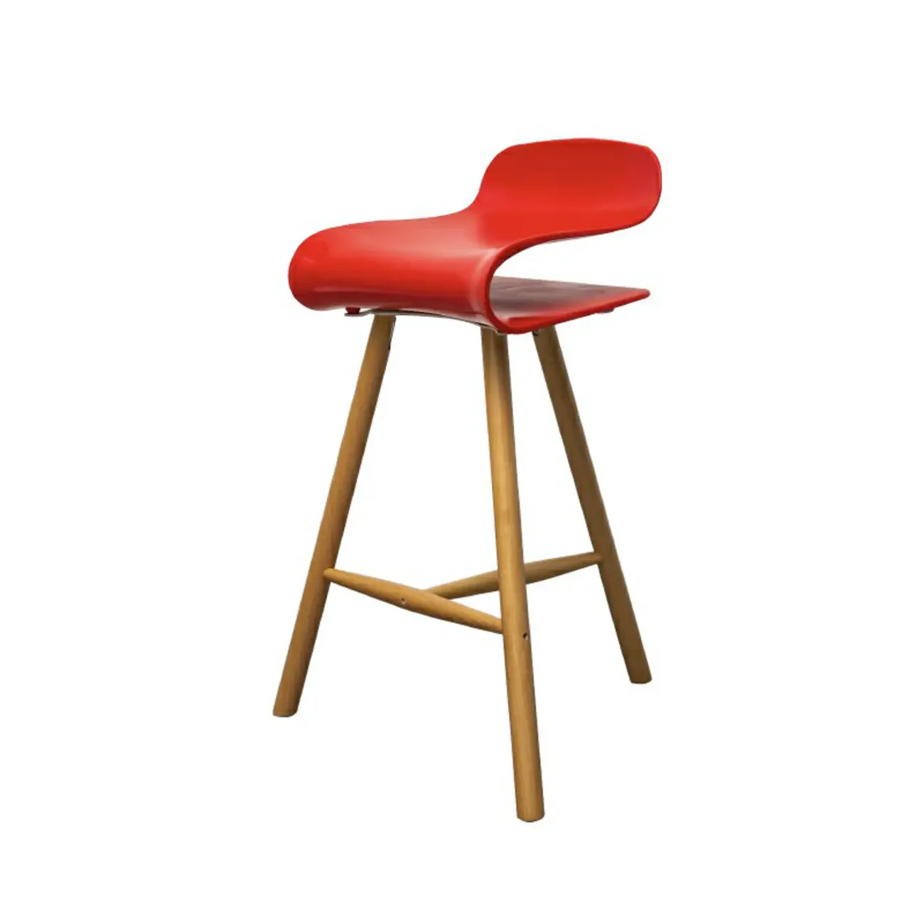 Acrylic Sleek Durable Backless Counter Height Bar Stool