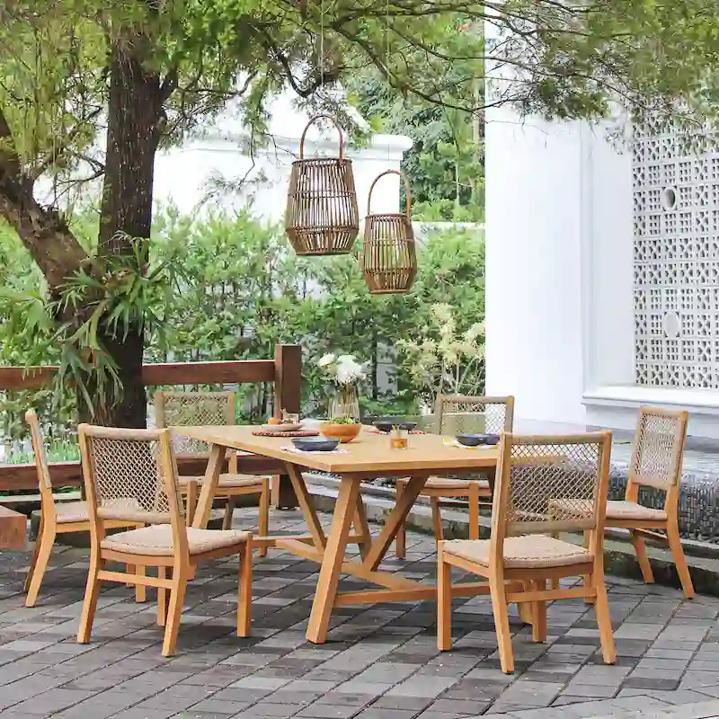Cambridge Casual Belmont 7-Piece Teak Outdoor Dining Set
