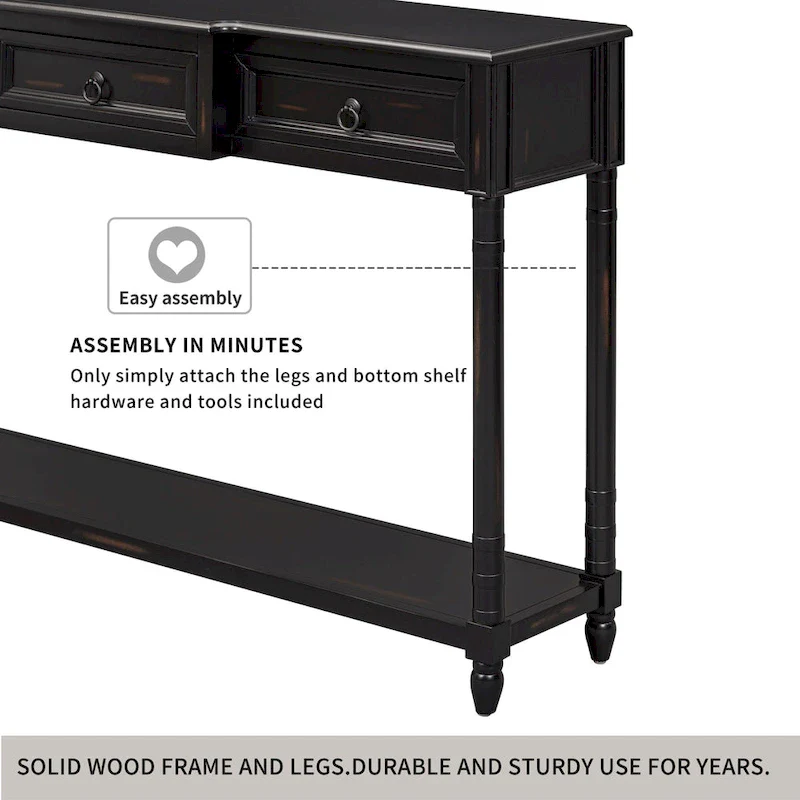 Console Table Sofa Table with Drawers