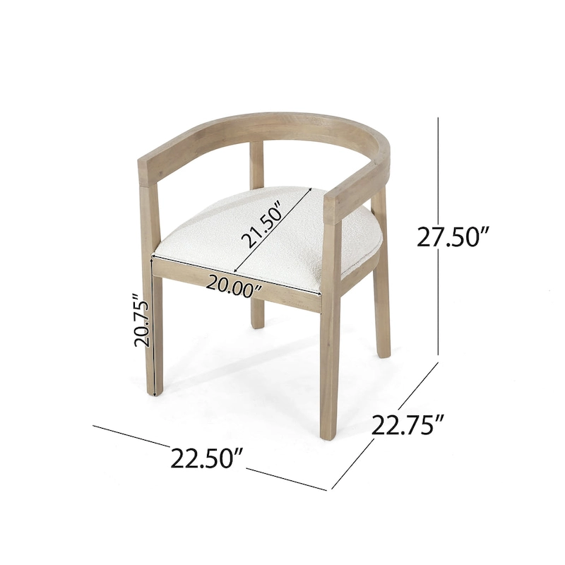 Hudson Fabric and Wood 7 Piece Dining Set by Christopher Knight Home