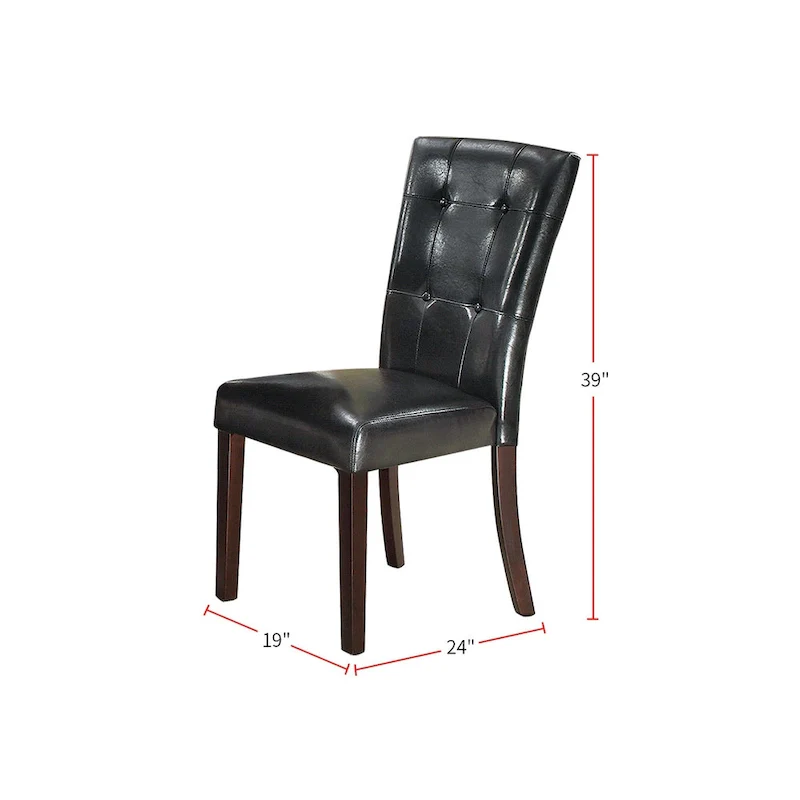 Leather Upholstered Dining Chair,Set of 2