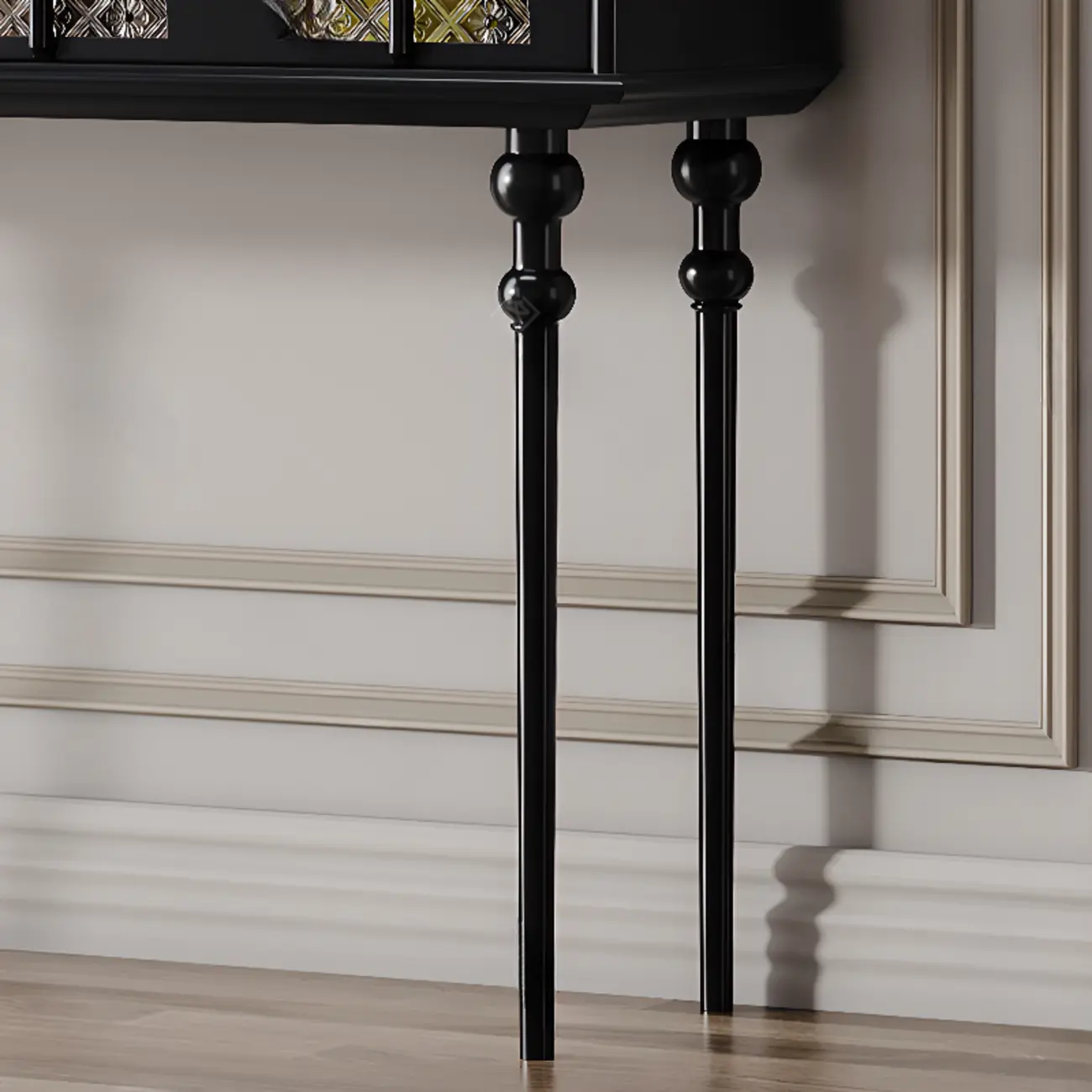 Tall Entryway Rectangular Wooden Console Table with Drawers