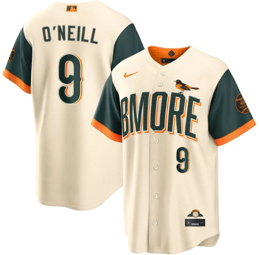 Tyler O'Neill Baltimore Orioles Cream 2026 City Connect Jersey