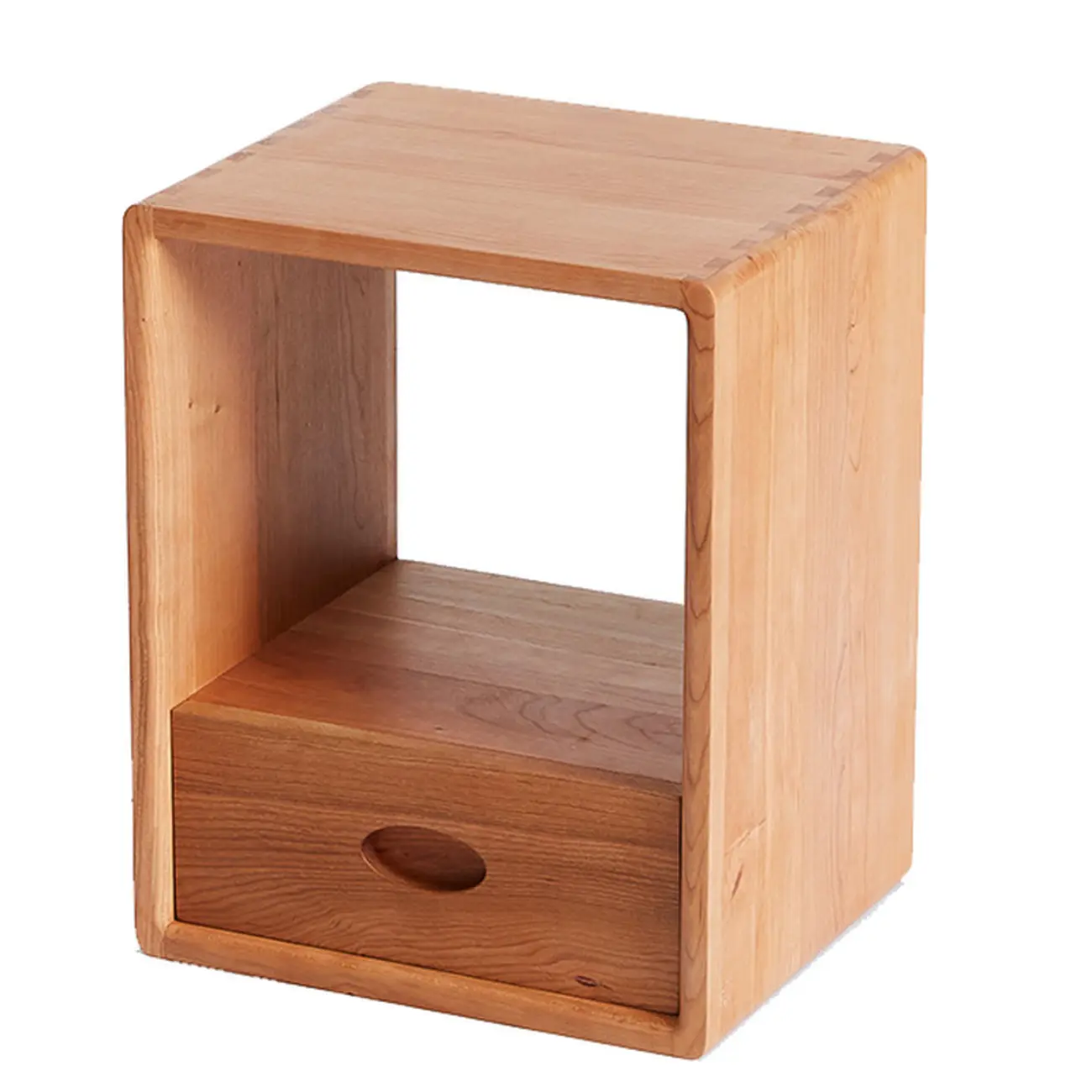 Nordic Minimalist Wood Storage Nightstand
