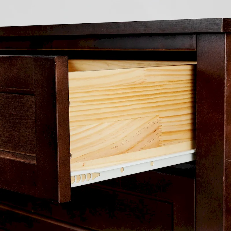 Solid Wood Spray-painted 6 Drawer Chest