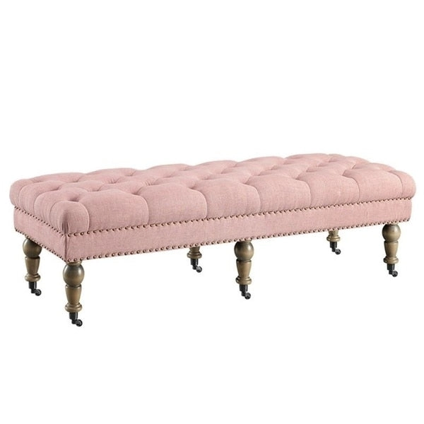 Copper Grove Pereislav 62-inch Tufted Pink Bench