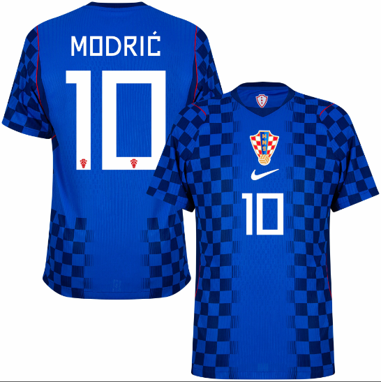 Croatia Aero-Fit Match Away Modrić 10 Jersey