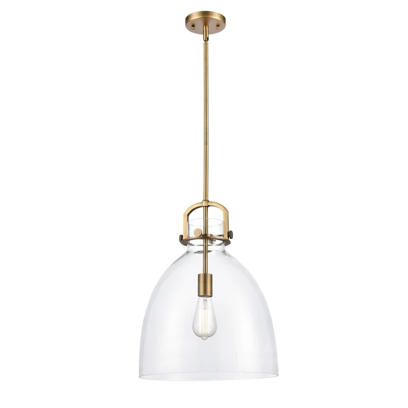 Innovations Lighting Newton Bell - 1 Light 14  Stem Hung Pendant