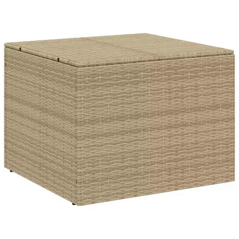 Garden Storage Box Mix Beige PE Rattan Large Garden Storage Box