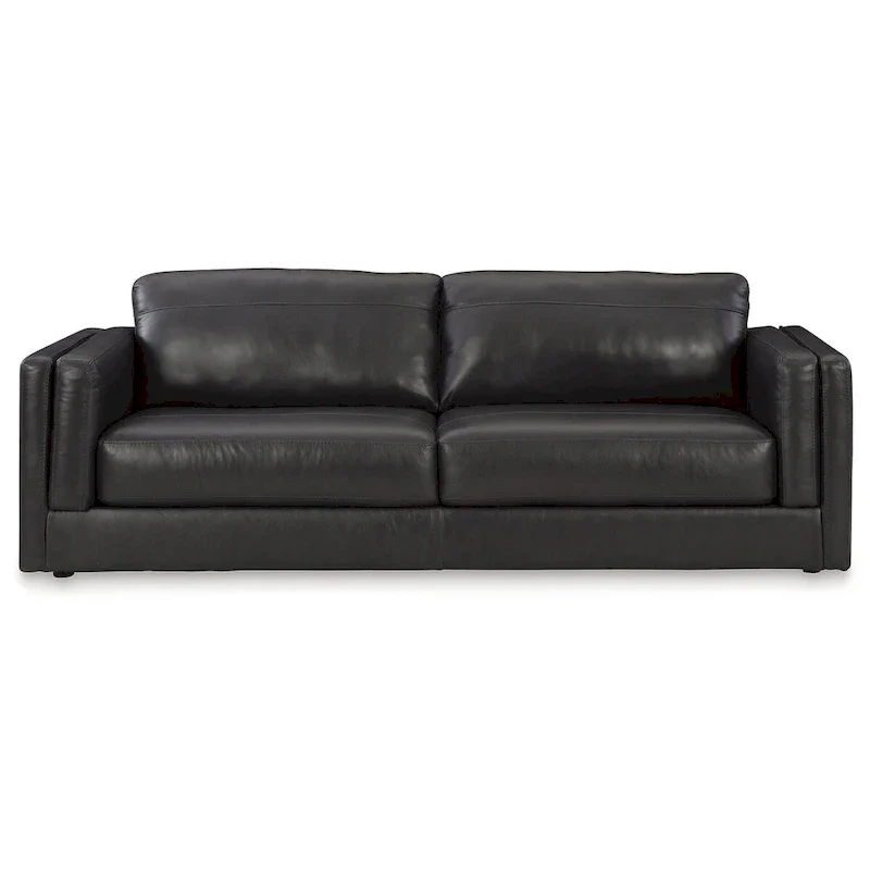 Onyx 3-Seater Sofa, Leather & Faux Leather, Low-Profile, 96