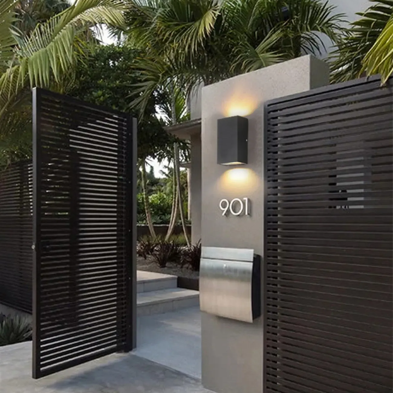 Modern LED Wall Sconce Minimalist Metal Hallway Light