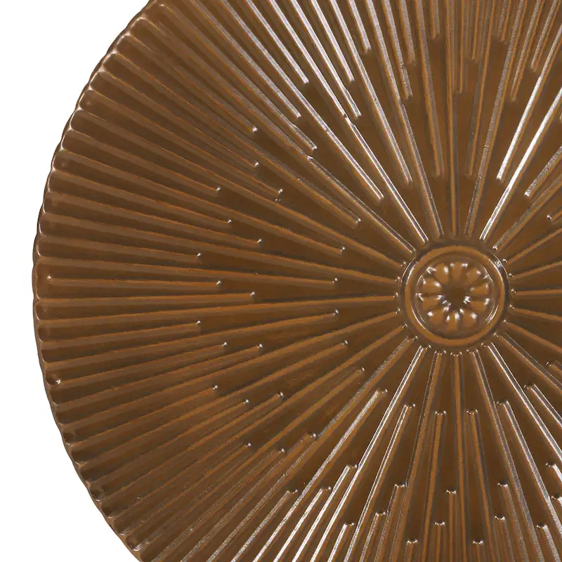 Langseth Iron Sunburst Side Tables (Set of 2) by Christopher Knight Home