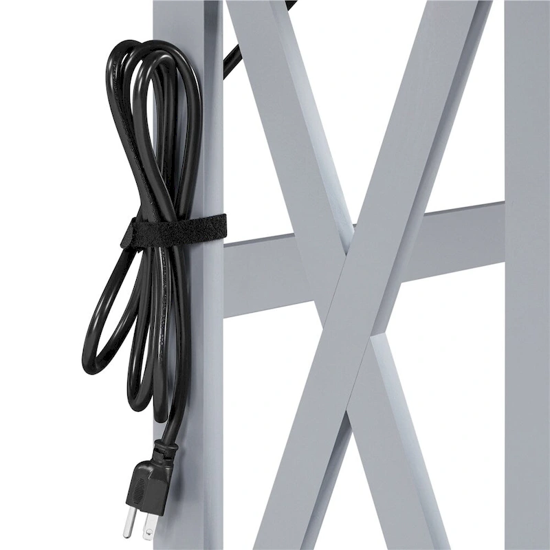 Yaheetech 2-Tier Narrow Sofa Table with Outlet Industrial Long Console Table