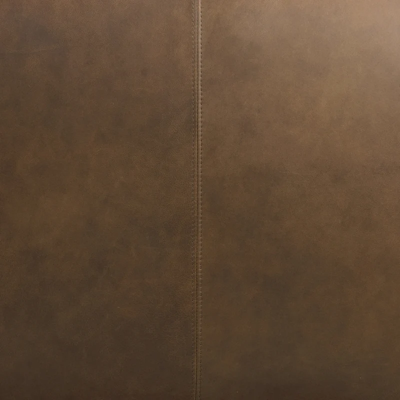 Poly & Bark Denver Leather Ottoman - Full Grain Genuine Italian Leather