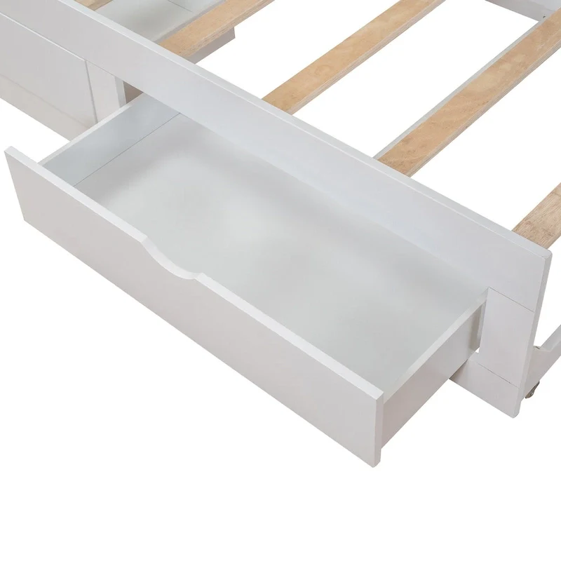 Wooden Daybed with Trundle Bed