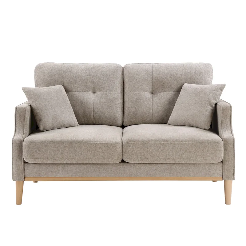 Fabric 2 Seater Loveseat Sofa with USB Charge