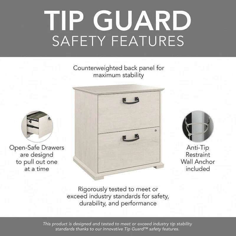 Farmhouse Lateral File Cabinet - 2 Drawer