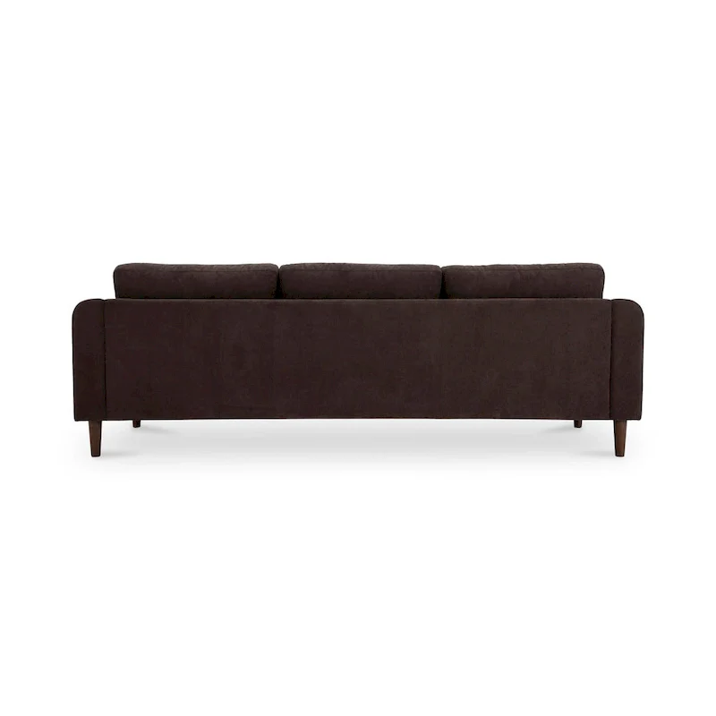 Drew Sectional with Reversible Chaise, Dark Brown - 98 X 59.2 X 33.5