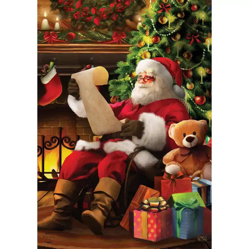 Briarwood Lane Christmas Garden Flag 18x12.5 For Outdoor Naughty Or Nice Santa Garden Flag Flag For Christmas Garden Flag Flags For Outside