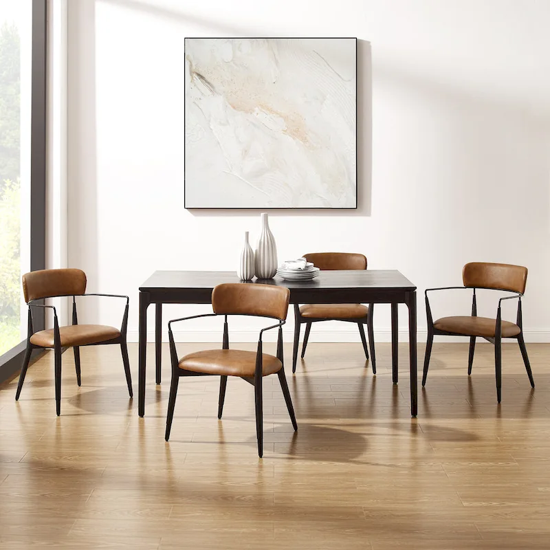 Art Leon Mid-century Solid Wood Accent Dining Chair (Set of 2)