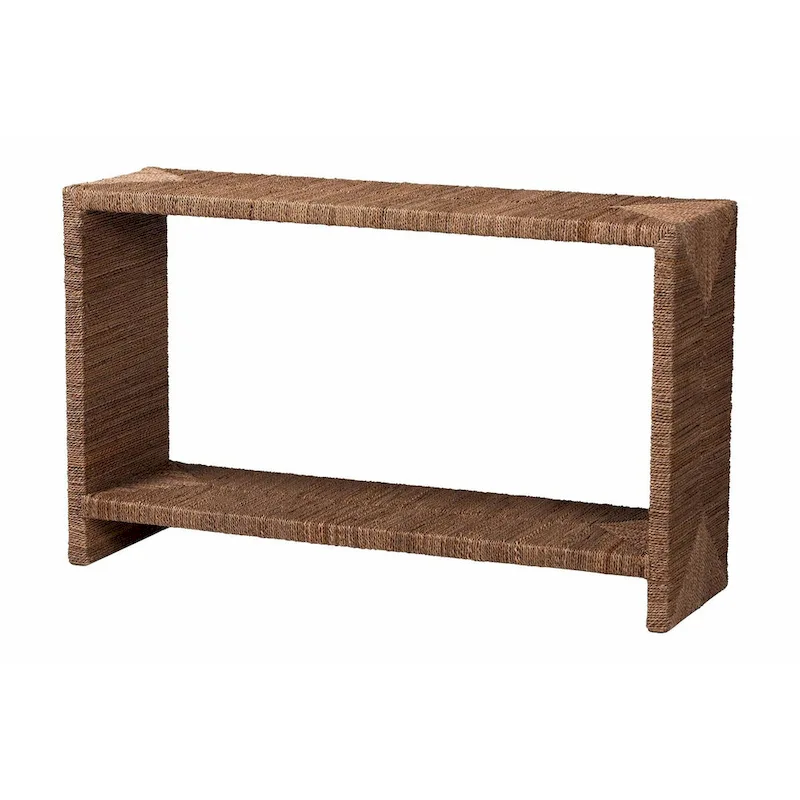 Liza Bohemian Natural Seagrass Console Table