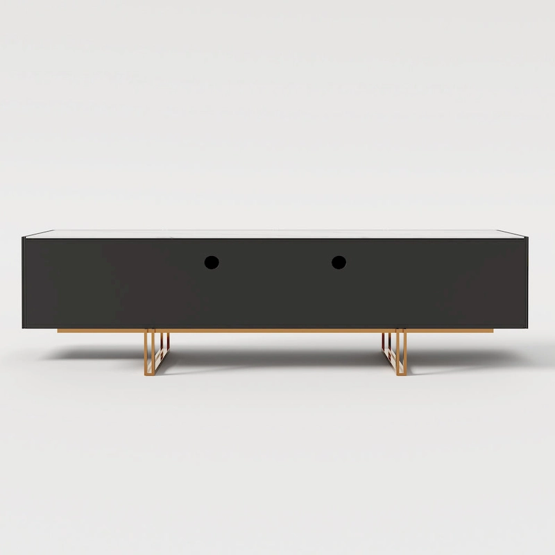 78.7 TV Stand, Entertainment Center with Faux Marble Top