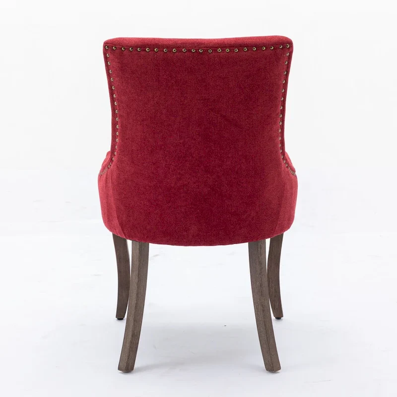 Traditional Tufted Ultra Upholstered Wingback Dining Chair Set of 6