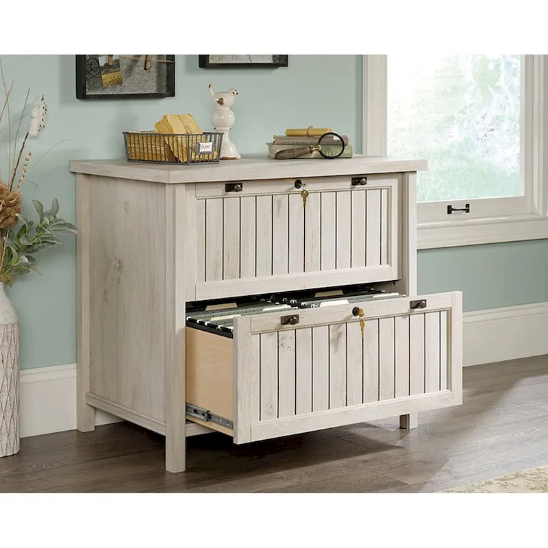Lateral File Cabinet with Wood Drawers | Home & Office File Storage | Costa Collection Style