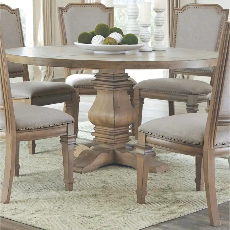 Vintage 18th Century French Neoclassic Design Round Dining Table - Table Only