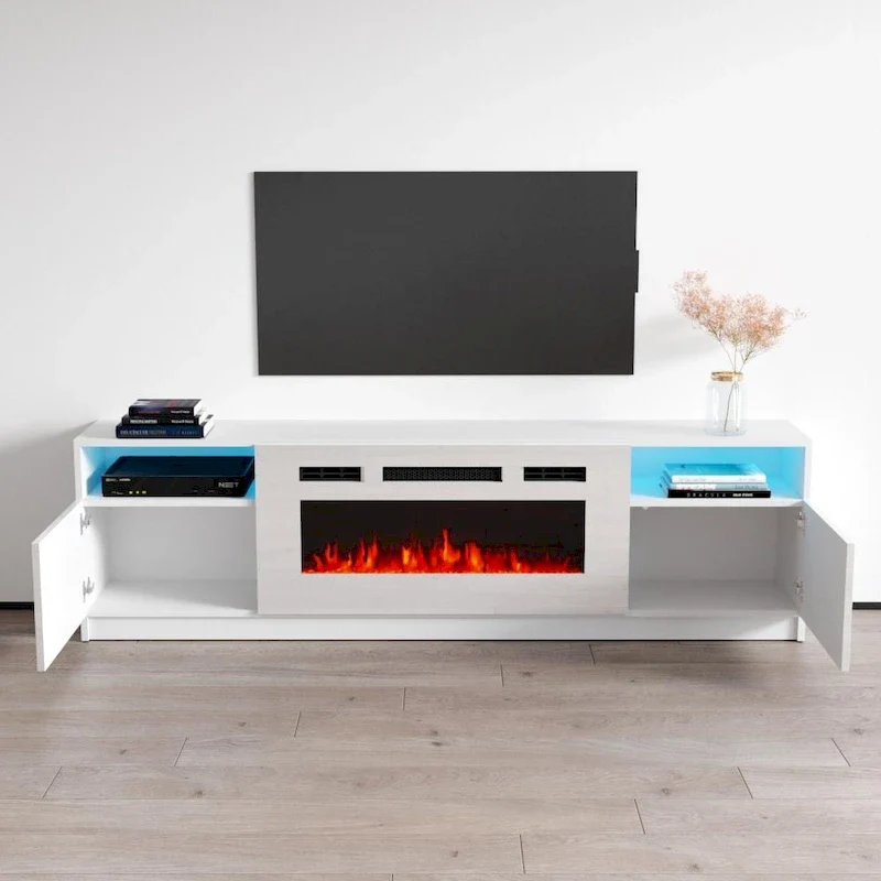 Strick & Bolton Amsden Electric Fireplace TV Stand