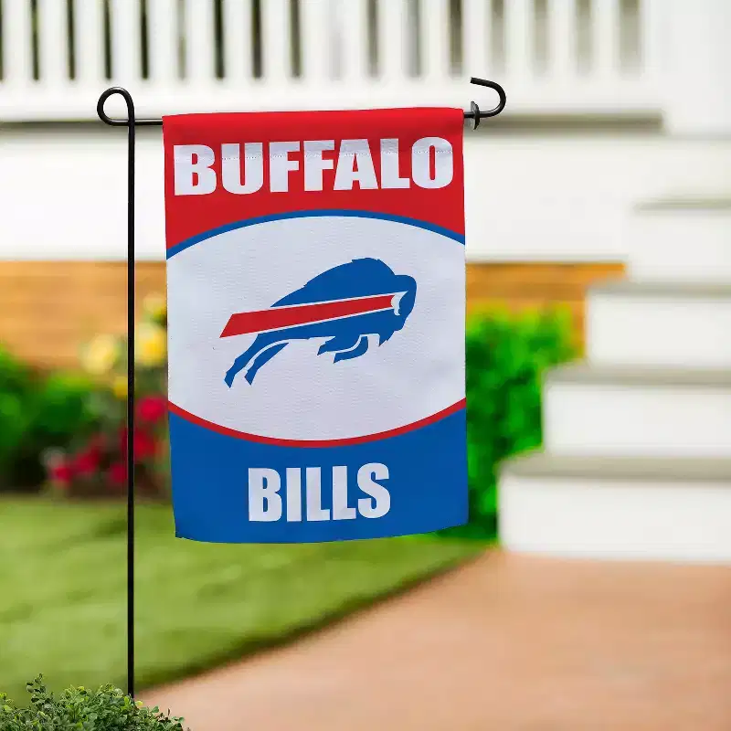 NFL Buffalo Bills Garden Flag 12x18 Double Sided, Officially Licensed Sports Flags For Outside, Indoor and Outdoor Flags for Football Fans