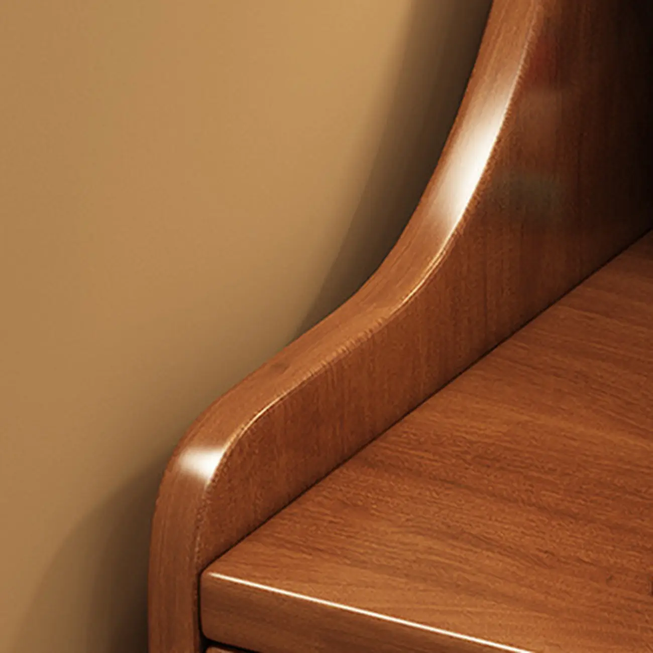 Classic Premium Wood 2 Drawers  Bedside Cabinet Nightstand