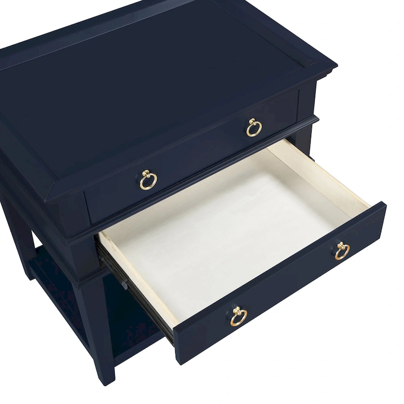 Collette 2-Drawer Tray Top Nightstand by Greyson Living