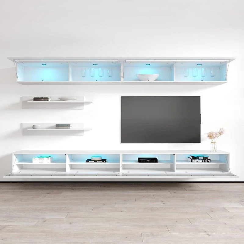 Fly I2 35TV Wall-mounted Floating Modern Entertainment Center Set