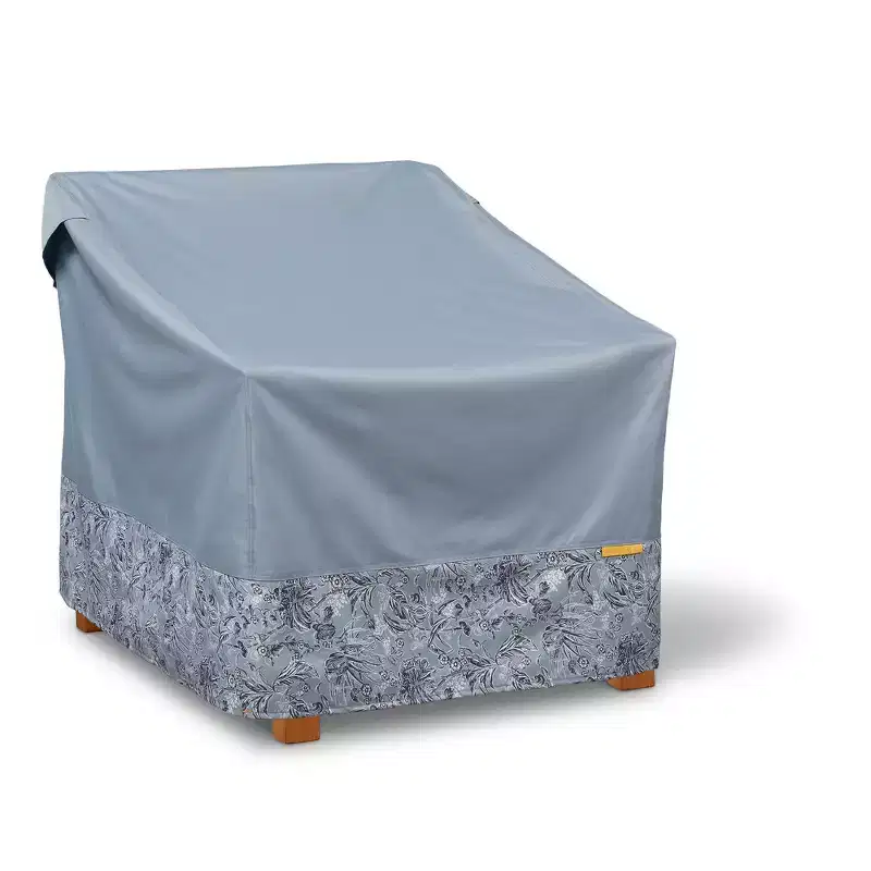 Vera Bradley Water-Resistant Lounge Patio Chair 1pc Furniture Cover Gray