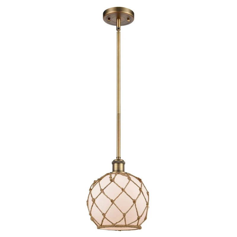 Innovations Lighting Farmhouse Rope 8  Wide Mini Pendant