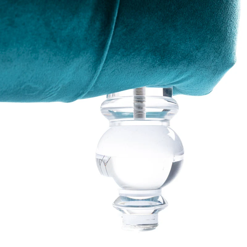 Leisure concubine sofa with acrylic feet