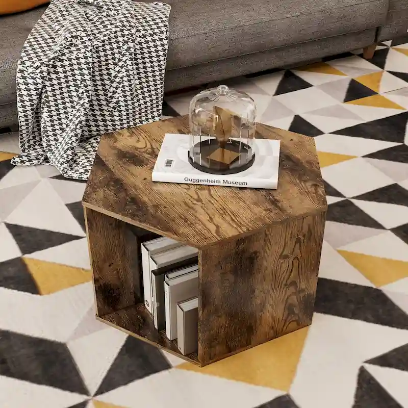 Hexagonal Coffee Table Side Table Nightstand