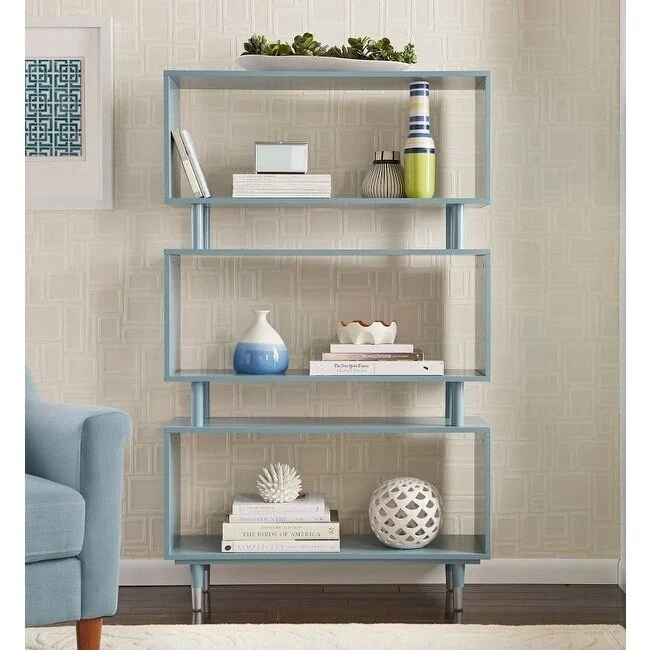 Simple Living Margo Mid-Century Modern 3-tier Bookshelf - 59.5h x 36w x 11.8d