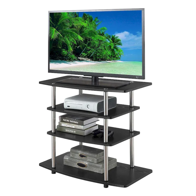 Convenience Concepts Designs2Go No Tools 4 Tier Highboy TV Stand
