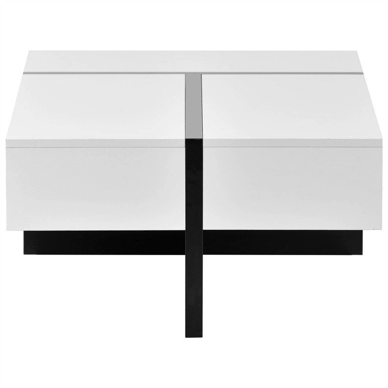 45.2 Modern High Gloss Surface Coffee Table By Aoolive