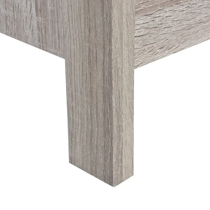 Modern Nightstand with 2 Drawers and Metal Handles